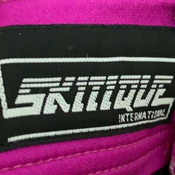 Italian Skitique Vintage Fuchsia Stirrup Ski Pants - Picture 3 of 11